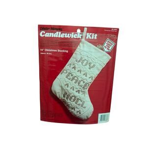 Creative Moments Candlewick Kit No. 8638 Christmas Greetings 14" Stocking